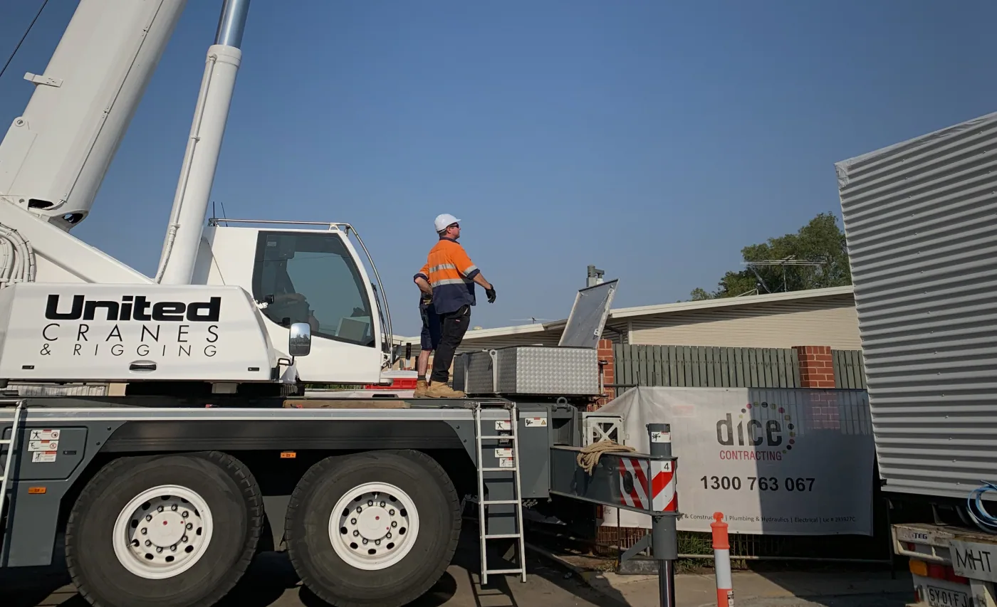 DICE Contracting service vehicle fleet and plant