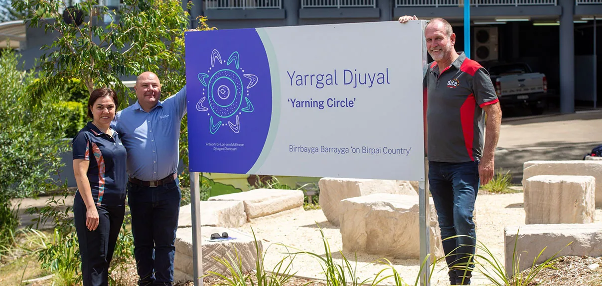 Port Macquarie Courthouse yarning circle construction